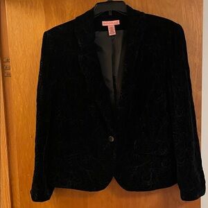 Bandolino Black Velvet Women's Blazer